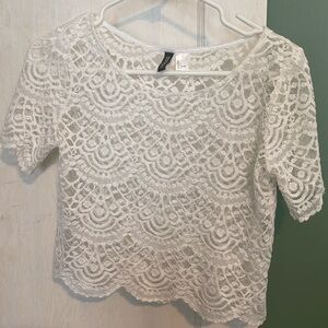 Lace crop top